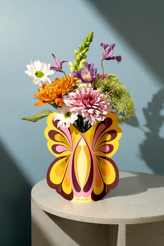 Διακοσμητικό βάζο Octaevo Butterfly Mini OMPVBU.24 πολύχρωμο AA00