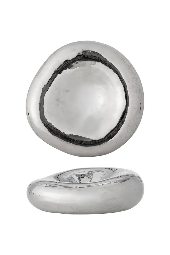 Σαλόνι και υπνοδωμάτιο Διακοσμητικό μπολ Bloomingville Shine 18 x 6 cm 82072002 γκρί