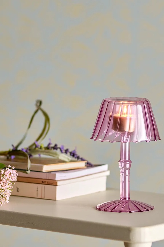 Dnevni boravak i spavaća soba Ukrasni svijećnjak Bloomingville Cisco 82061723 roza