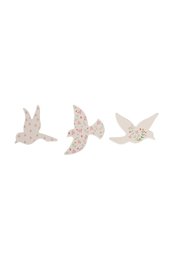 Komplet dekorativnih figur home & lifestyle 11 x 12 x 1 cm 3-pack pisana 168409