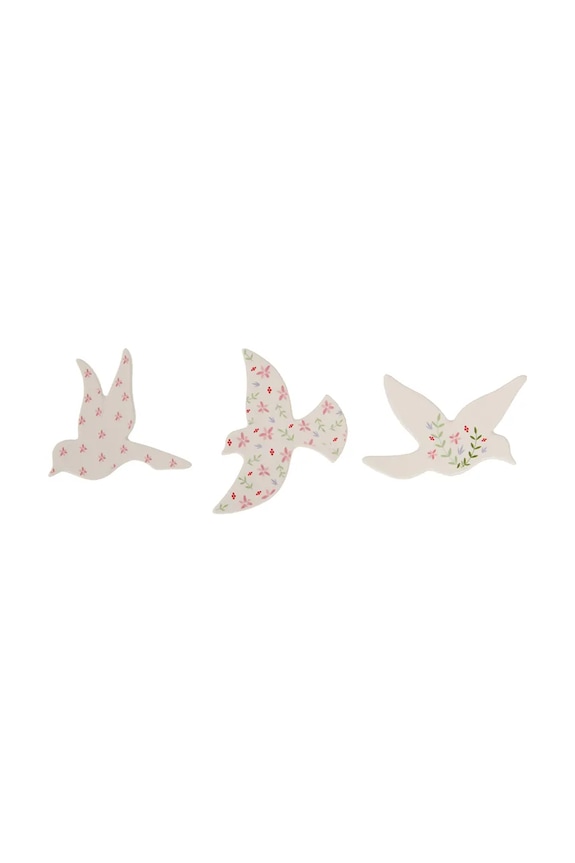 Komplet dekorativnih figur home & lifestyle 11 x 12 x 1 cm 3-pack pisana 168409