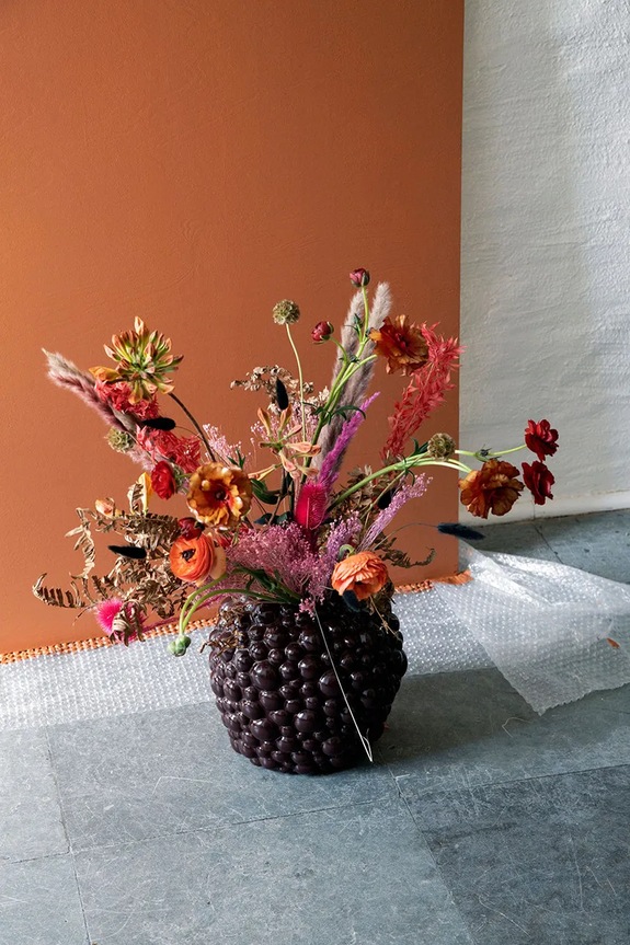 Διακοσμητικό βάζο Byon Celeste 5295301404 μπορντό