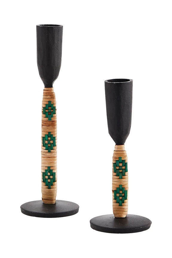 Σετ κηροπήγια Madam Stoltz 2-pack πολύχρωμο MSD.22S.0102