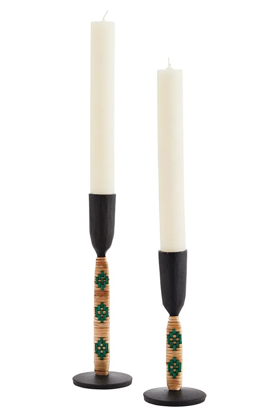 Σετ κηροπήγια Madam Stoltz 2-pack MSD.22S.0102 πολύχρωμο AA00