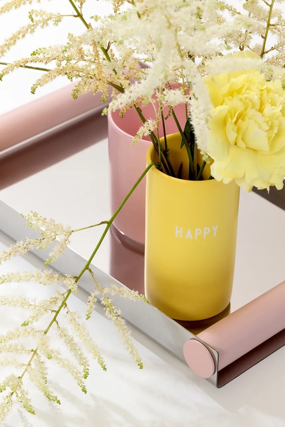 Σαλόνι και υπνοδωμάτιο Διακοσμητικό βάζο Design Letters Favourite 100 ml 10101005YELLOHAPPY κίτρινο