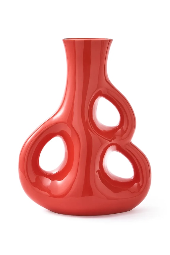 Διακοσμητικό βάζο Pols Potten three ears red M 240.205.058 κόκκινο AA00