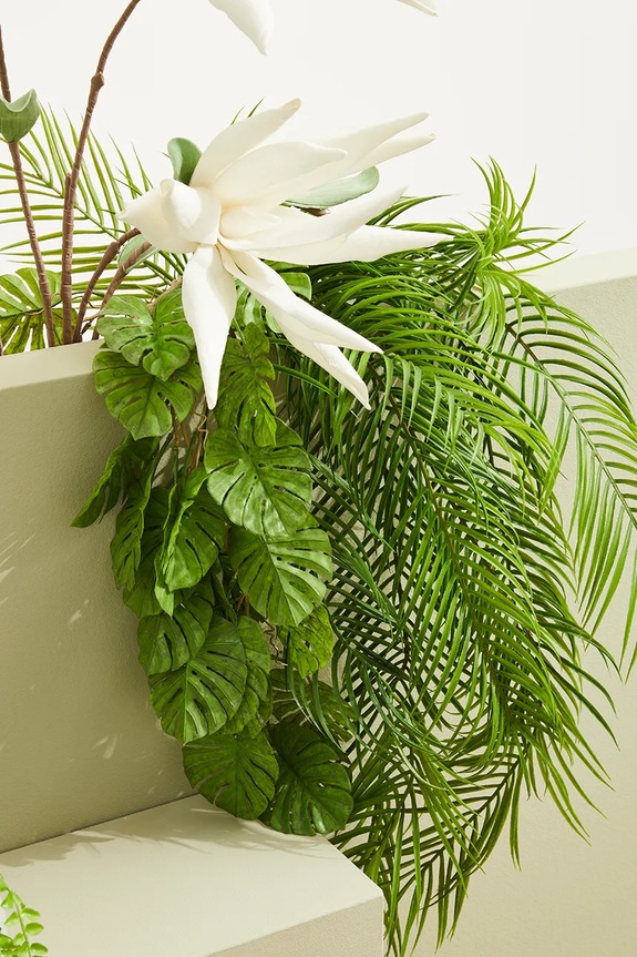 Umelý kvet Bizzotto White Aloe Chinesis biela 172716