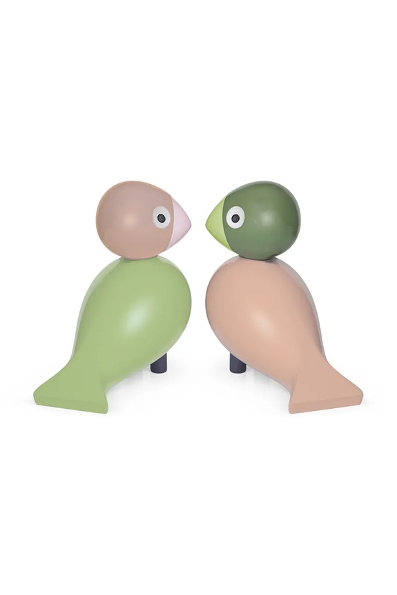 Dnevni boravak i spavaća soba Ukrasna figurica Kay Bojesen Lovebirds 2-pack 39357 šarena