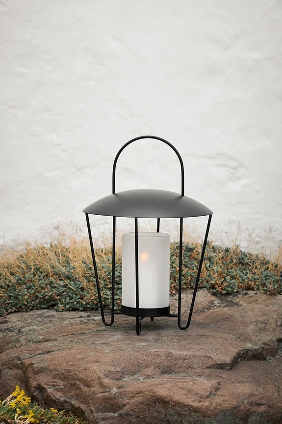 Obývacia izba a spálňa Lucerna ferm LIVING Abri Lantern 1104268237 čierna