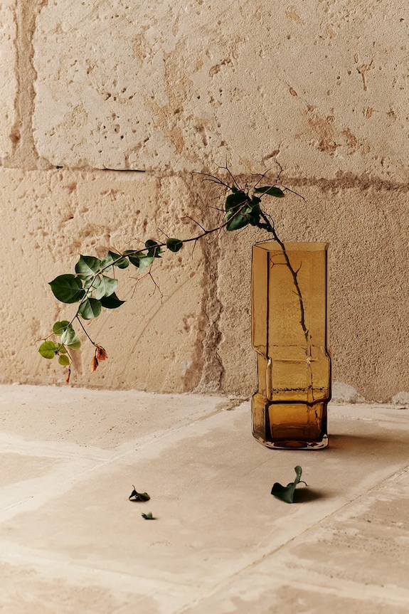 ferm LIVING wazon dekoracyjny Muro Vase żółty 1104270744