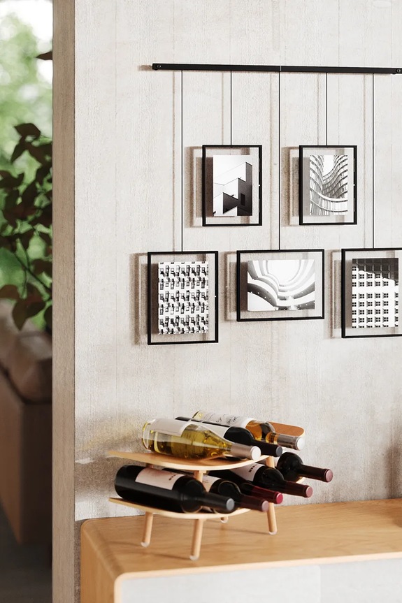 Umbra multi cornice per foto con barra Exhibit 1013426.040 nero