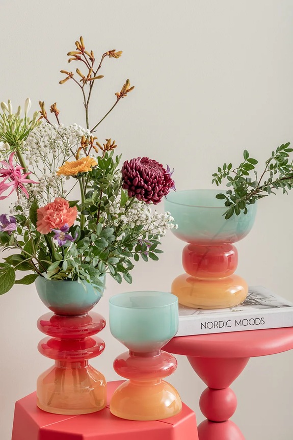 Salotto e camera Present Time vaso decorativo Summer Vibes PT4243MC multicolore