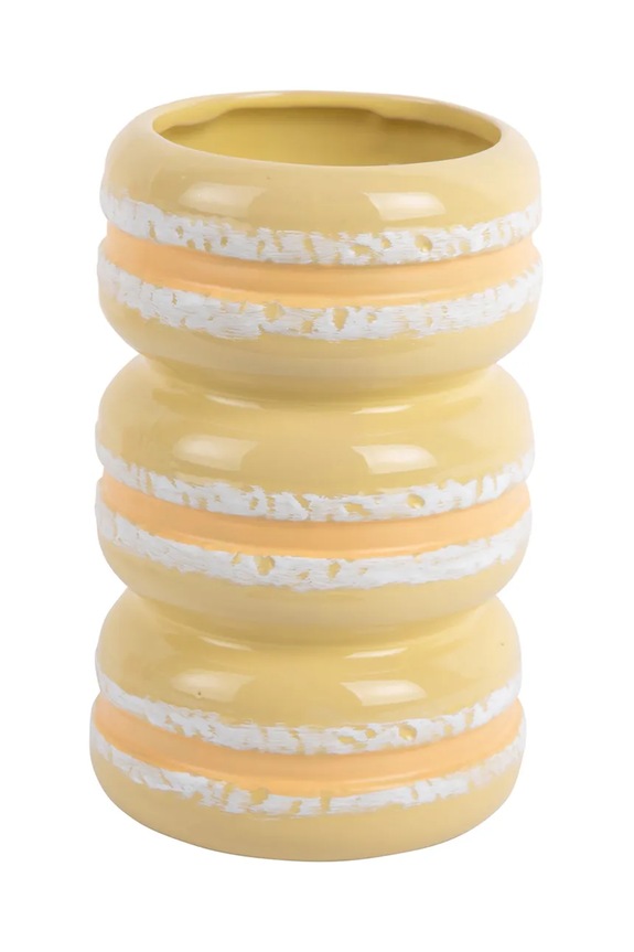 Present Time wazon dekoracyjny Macaron żółty PT3978LY