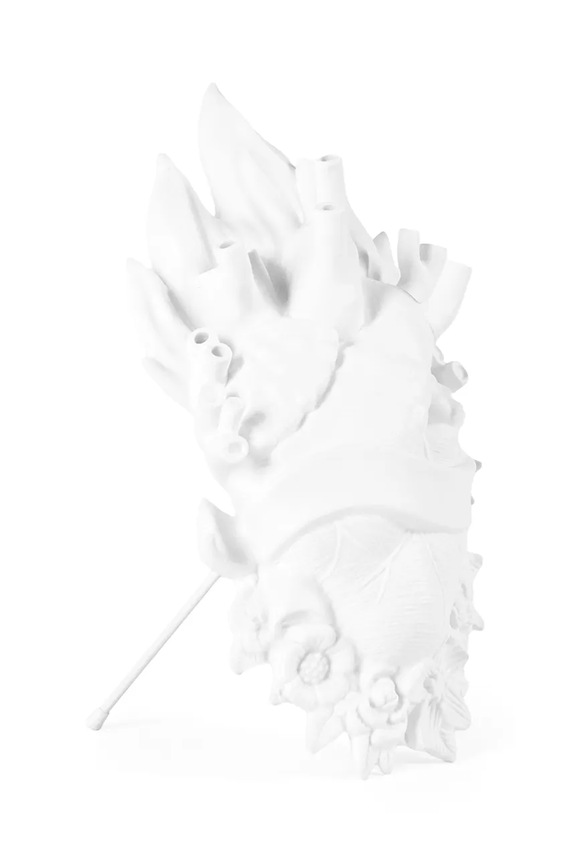 Salon i sypialnia Seletti wazon dekoracyjny ścienny Holy Love 34 x 19 x 9 cm 09920H biały