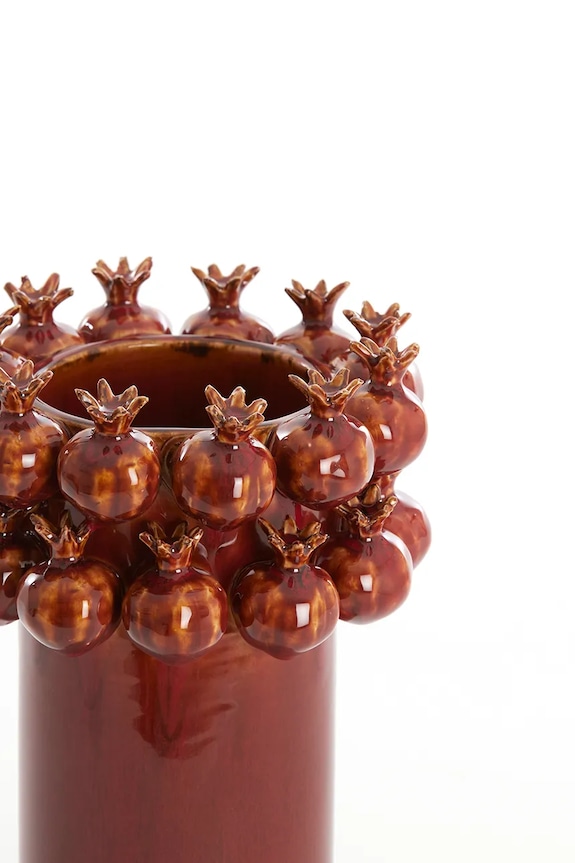 Dekoratívna váza Light & Living Pomegranat 16,5 x 25 cm 5713379 burgundské AA00
