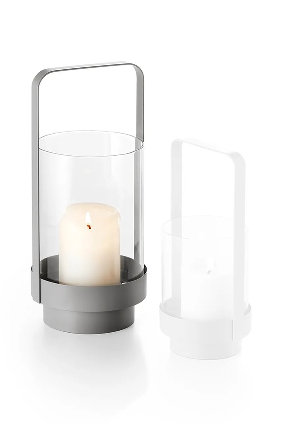 Laterna Philippi L 28,5 cm siva P239017