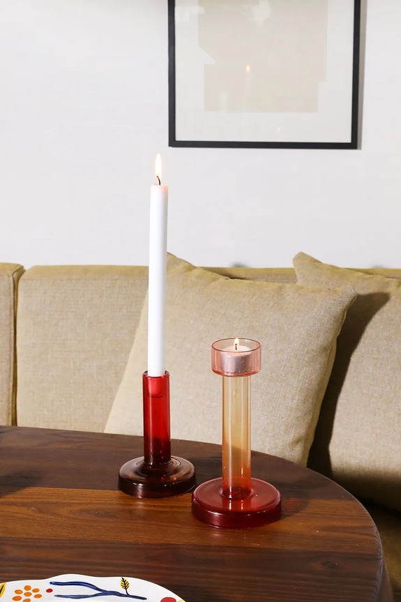 Ukrasni svijećnjak &k amsterdam M bež CA001.5