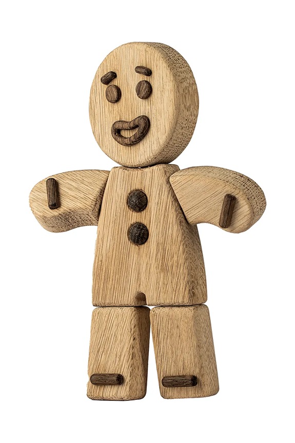 Διακοσμητική φιγούρα Boyhood Gingerbread Man L 30 cm 400040 μπεζ AA00