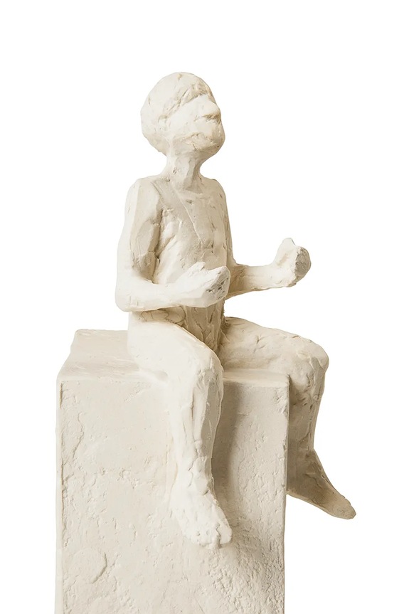 Dnevna soba in spalnica Dekorativna figura Kähler Astro Gemini 24 cm 693502 bela