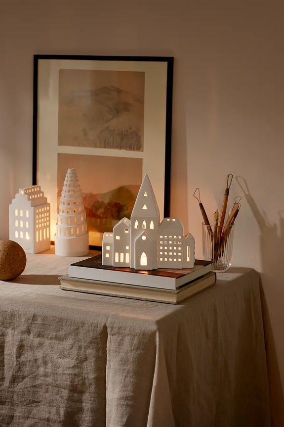 Kähler lámpás Urbania Lighthouse 22,5 cm 693027 fehér