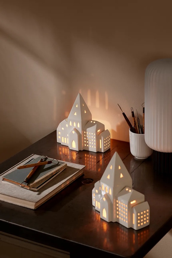 Kähler lámpás Urbania Lighthouse City 21 cm 693521 fehér