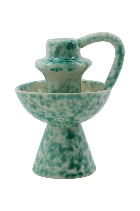 Dekoračný svietnik House Doctor HDDiva 14 cm tyrkysová 267600009