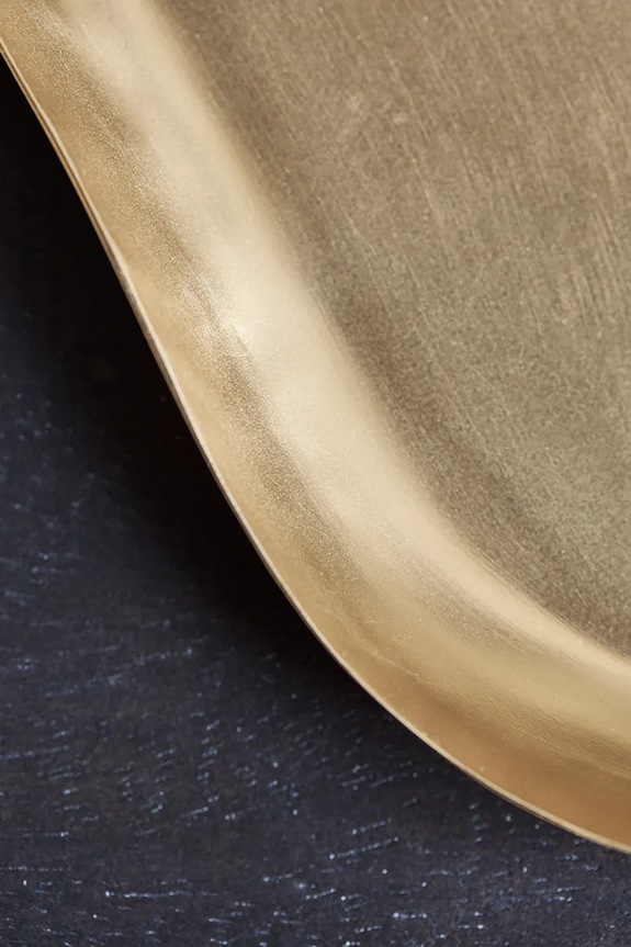 Dnevni boravak i spavaća soba Dekorativni pladanj House Doctor HDOsea 15 x 28 cm 266140021 zlatna