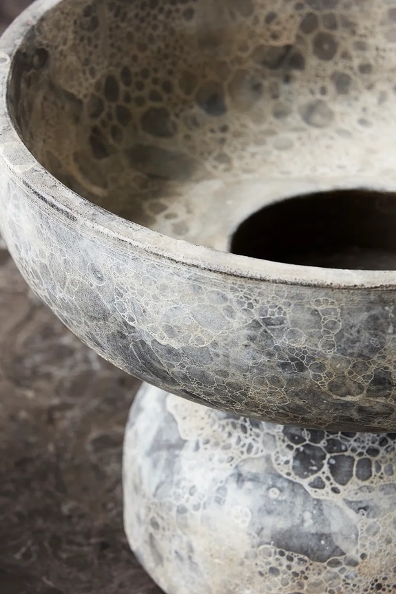 Dnevni boravak i spavaća soba Ukrasni svijećnjak House Doctor HDAncient 15 cm 207270101 bež