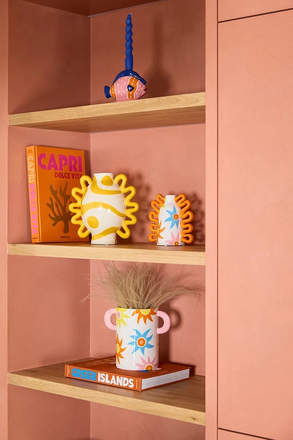 Salotto e camera Qué Rico vaso decorativo Isabel 22,5 x 14,5 x 19,5 cm 148.01394 multicolore
