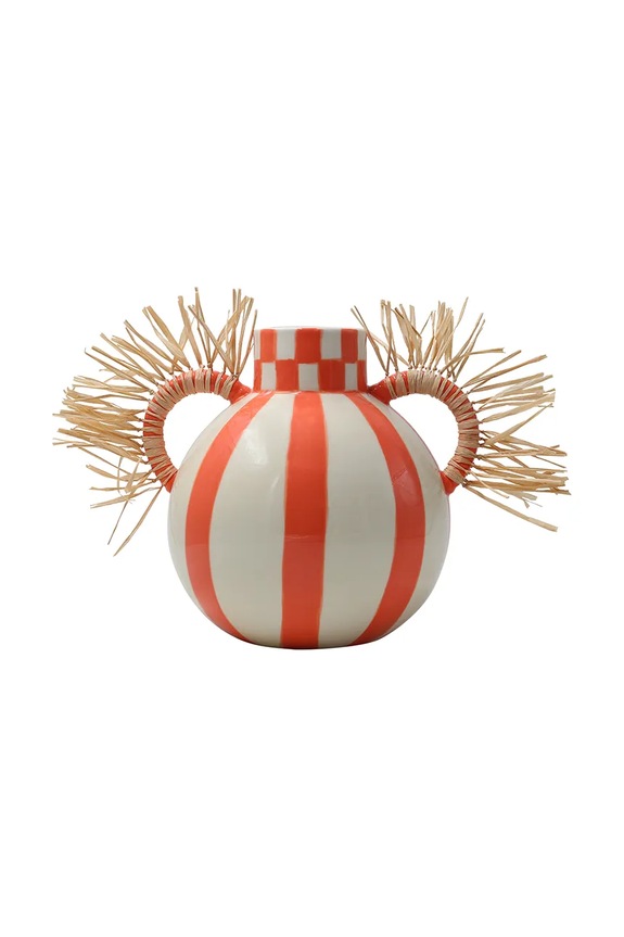 Διακοσμητικό βάζο Qué Rico Fernanda 19,5 x 16 x 17,5 cm κόκκινο 148.01398