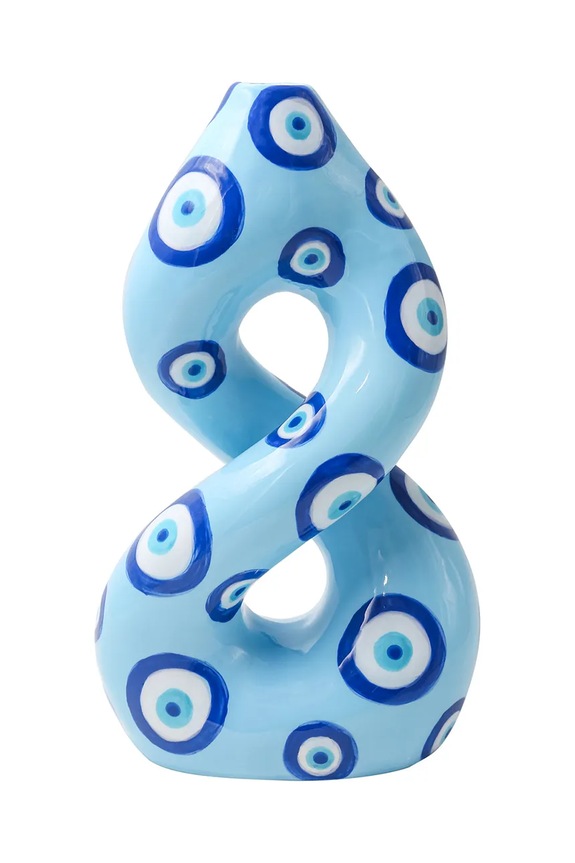 Διακοσμητικό βάζο Qué Rico Patricia 14,5 x 9 x 25,5 cm μπλε 148.01400