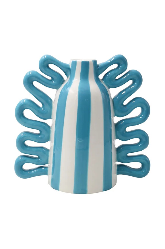 Qué Rico vaso decorativo Patricia 18 x 9,5 x 16,5 cm blu 148.01403
