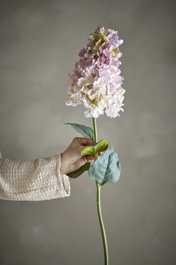 Obývacia izba a spálňa Umelé kvety Bloomingville Hydrangea Stem 95 cm 82072033 viacfarebná
