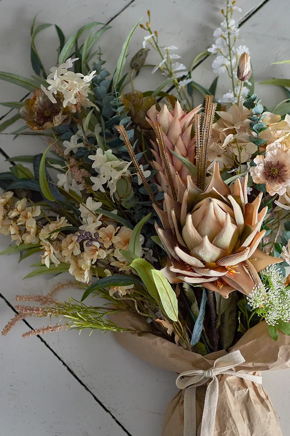 Искусственные цветы Bloomingville Protea Stem 76 cm 82061468 мультиколор