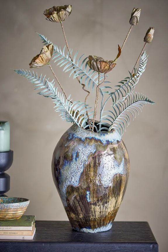 Dnevni boravak i spavaća soba Ukrasna vaza Bloomingville Senja 22 x 31,5 cm 82061713 smeđa