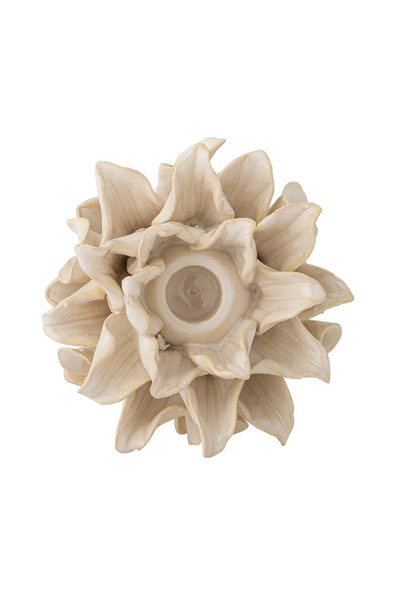 Ukrasni svijećnjak Bloomingville Phyllis 16,5 x 10,5 x 14 cm 82072441 bež AA00