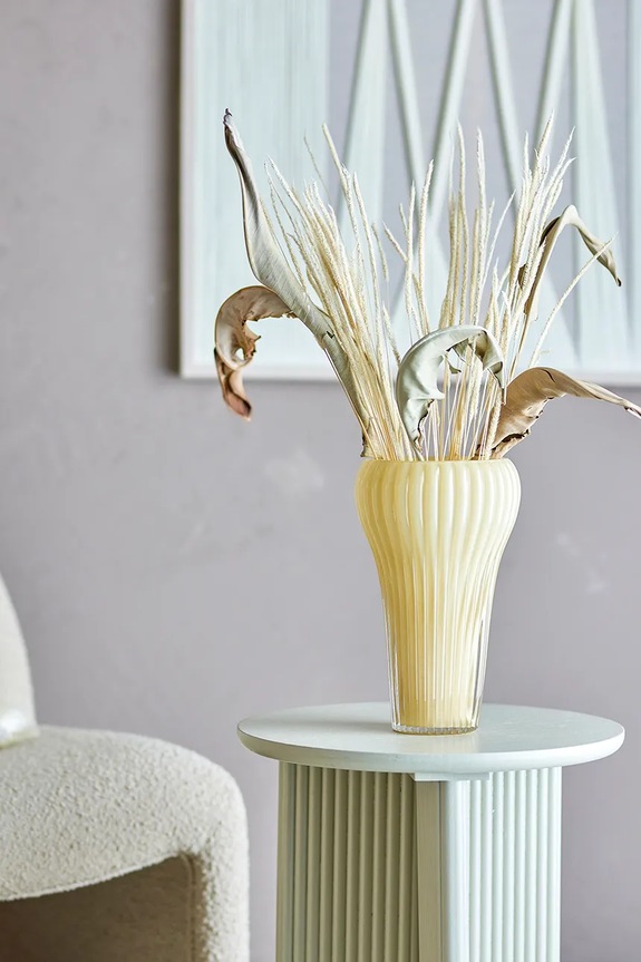 Bloomingville vaso decorativo Averie 17 x 28 cm 82072607 giallo AA00