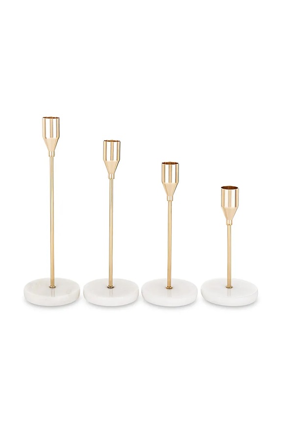 Dekorativní svícen home & lifestyle 4-pack žlutá 181540