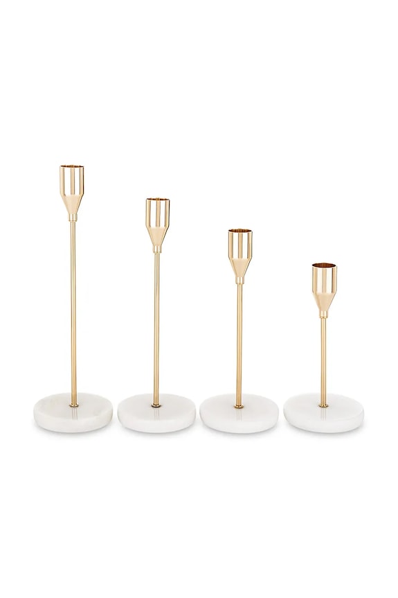 Dekorativní svícen home & lifestyle 4-pack žlutá 181540