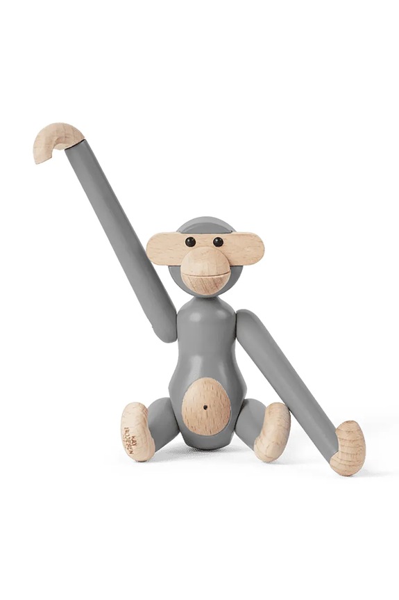 Dekoračná figúrka Kay Bojesen Monkey Mini 9,5 cm 39800 sivá AA00
