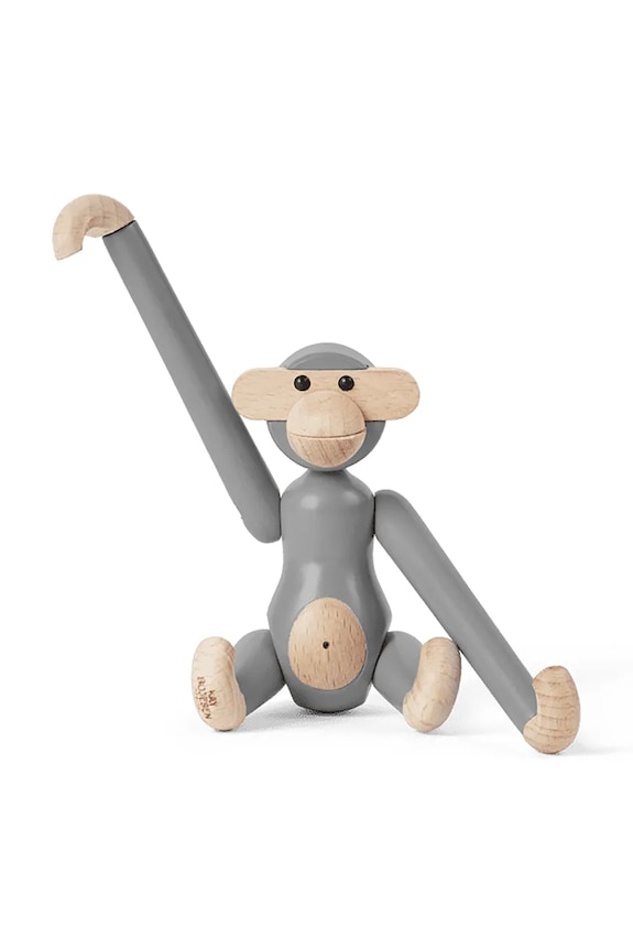 Dekoračná figúrka Kay Bojesen Monkey Mini 9,5 cm 39800 sivá AA00