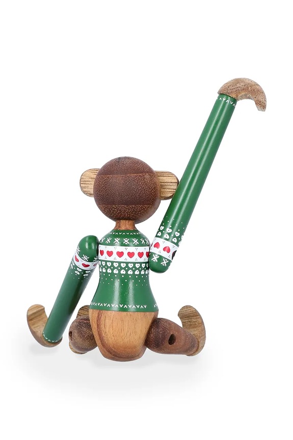 Dekoračná figúrka Kay Bojesen Monkey Christmas Jumper 9,5 cm viacfarebná 39803
