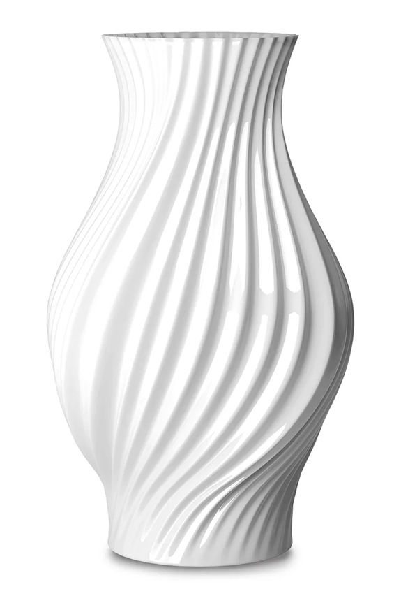 Διακοσμητικό βάζο Rosendahl Twist 25 x 15 cm λευκό 201021