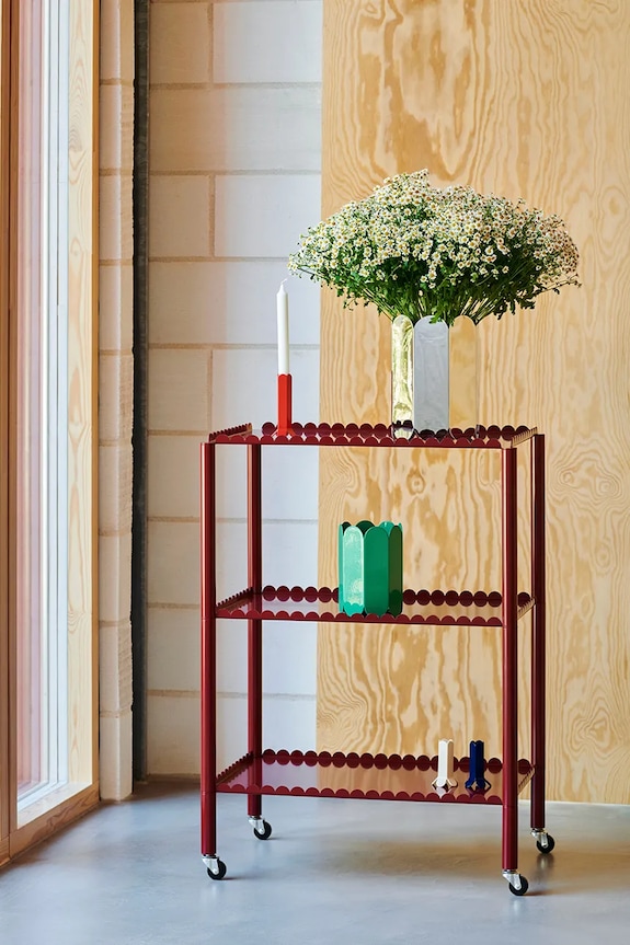 Διακοσμητικό βάζο HAY Arcs 18 x 13 x 13 cm AE377.A601.AB80 πράσινο