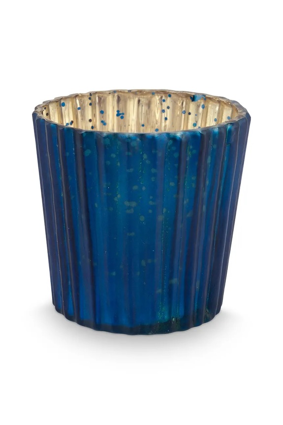 Dnevni boravak i spavaća soba Ukrasni svijećnjak Pip Studio Glass Blue 7 x 7 cm 4-pack 51114001 šarena