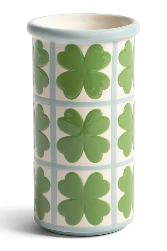 &k amsterdam vaso decorativo patch clover 16,5 x 9 cm multicolore 3550.05