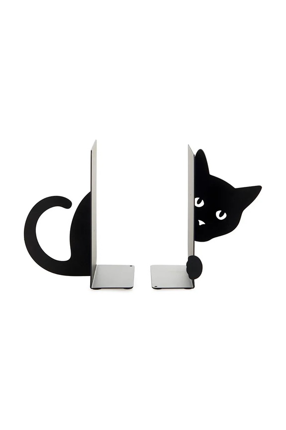 Držači za knjige Balvi Hidden Cat 16 x 10 x 13,5 cm 2-pack crna 27563.
