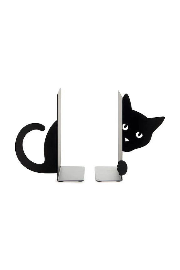 Držači za knjige Balvi Hidden Cat 16 x 10 x 13,5 cm 2-pack crna 27563.