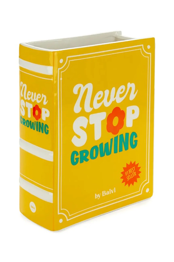 Dekorativna vaza Balvi Book 20 x 15 x 6,5 cm 28133 rumena AA00