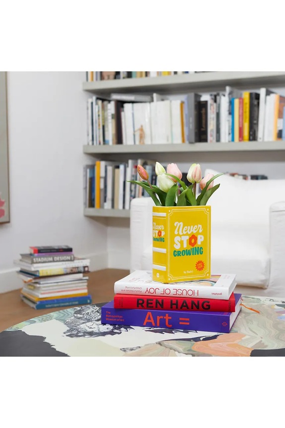 Dekorativna vaza Balvi Book 20 x 15 x 6,5 cm 28133 rumena